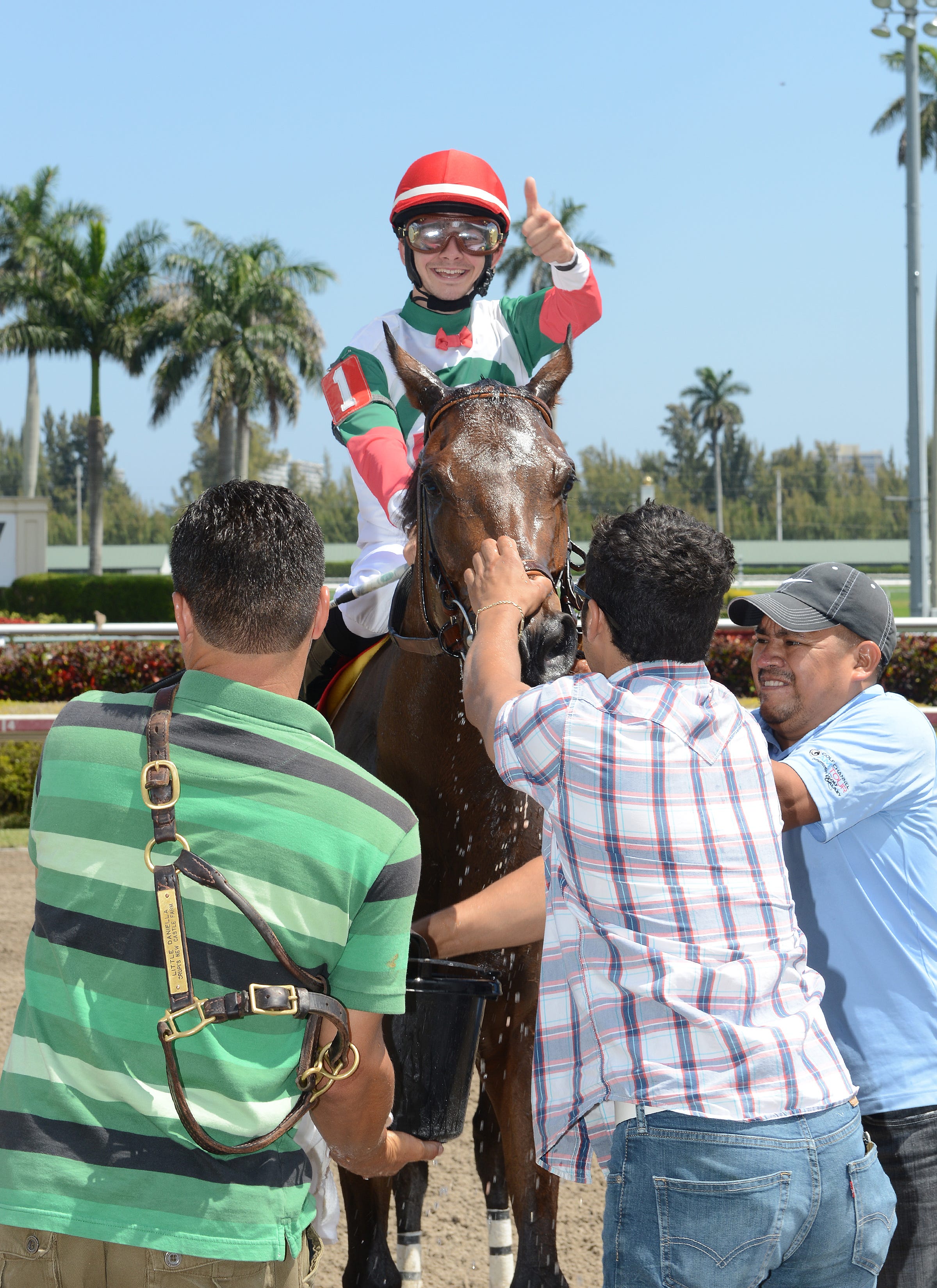 Gulfstream Park Jockey Michael Ritvo gets first winner